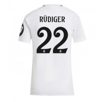 Real Madrid Antonio Rudiger #22 Replica Home Shirt Ladies 2024-25 Short Sleeve